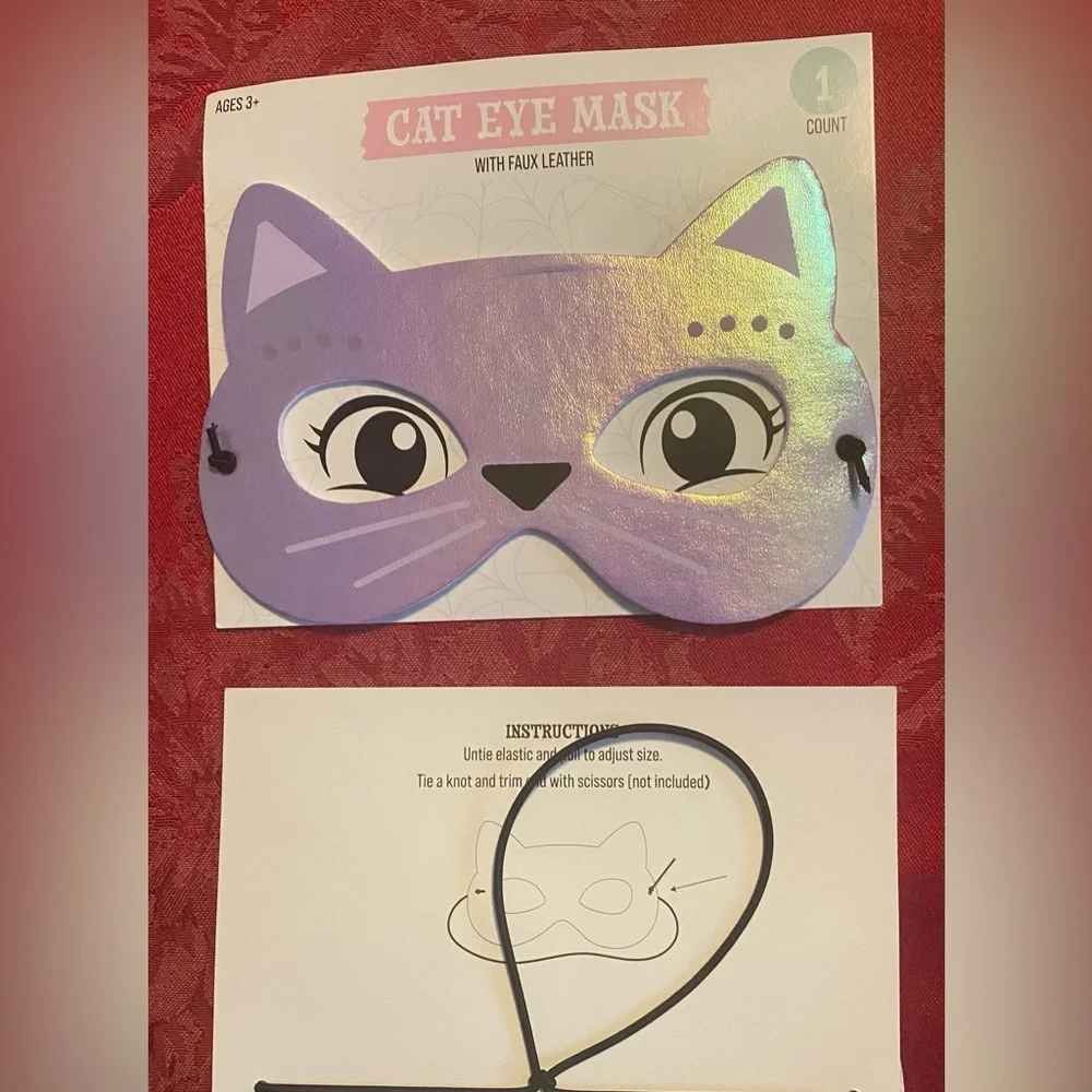 Purple Cat Eye Mask for Kids
